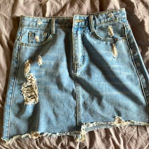 MINI JEAN SKIRT